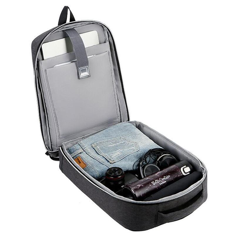 Waterproof Business Laptop Backpack with Usb Port - 15 Inch Capacity - Simplified Gray 9