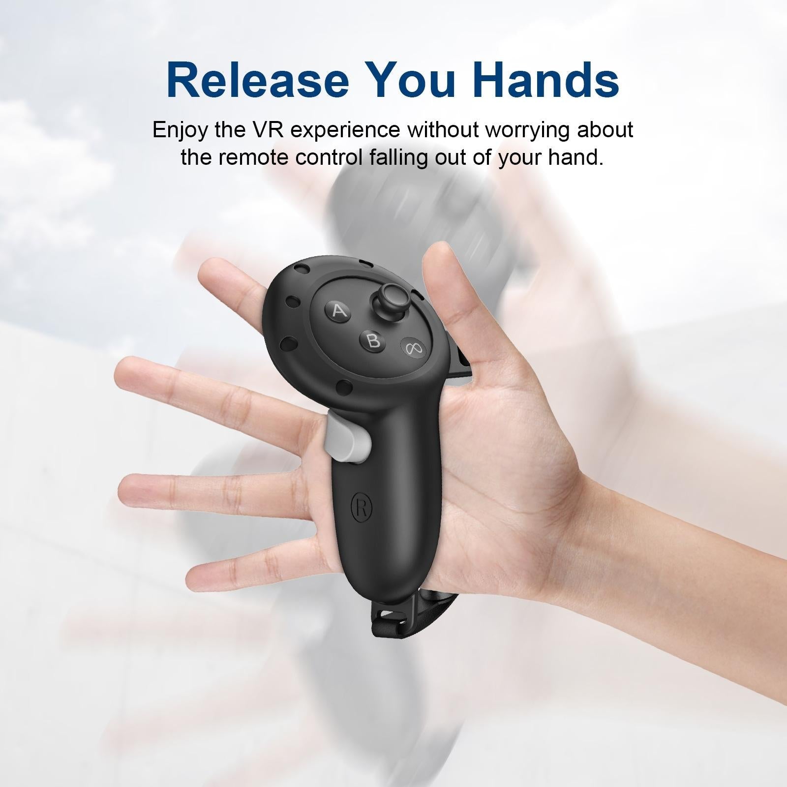 Meta Quest 3 Silicone Vr Cover - Black 6
