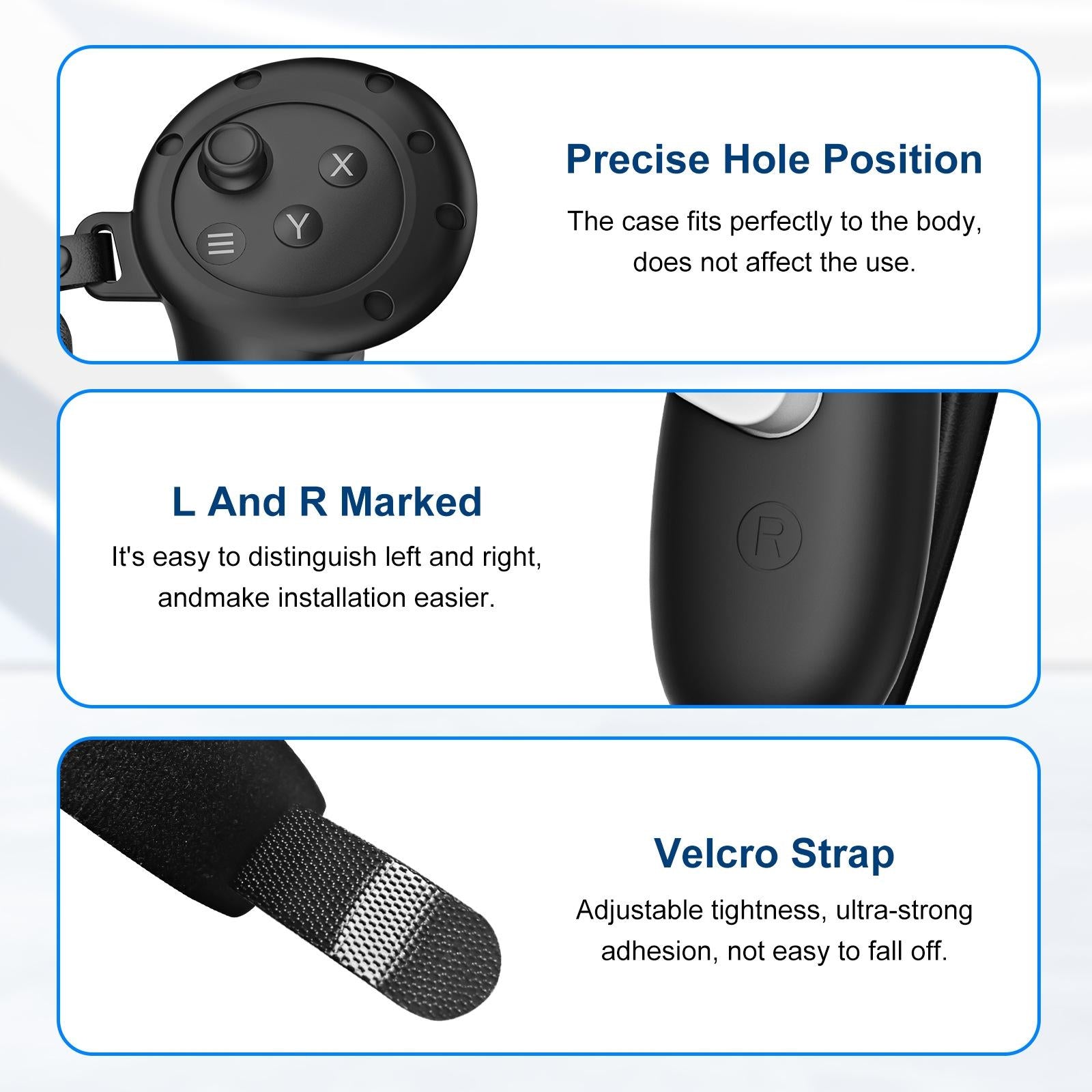 Meta Quest 3 Silicone Vr Cover - Black 8