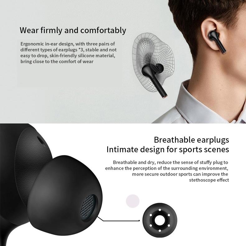 Waterproof Wireless Bluetooth Earbuds with Led Display and Hifi Sound - White 7