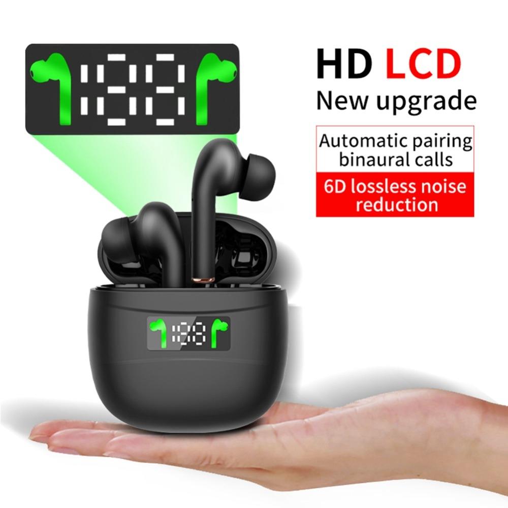 Waterproof Wireless Bluetooth Earbuds with Led Display and Hifi Sound - White 11