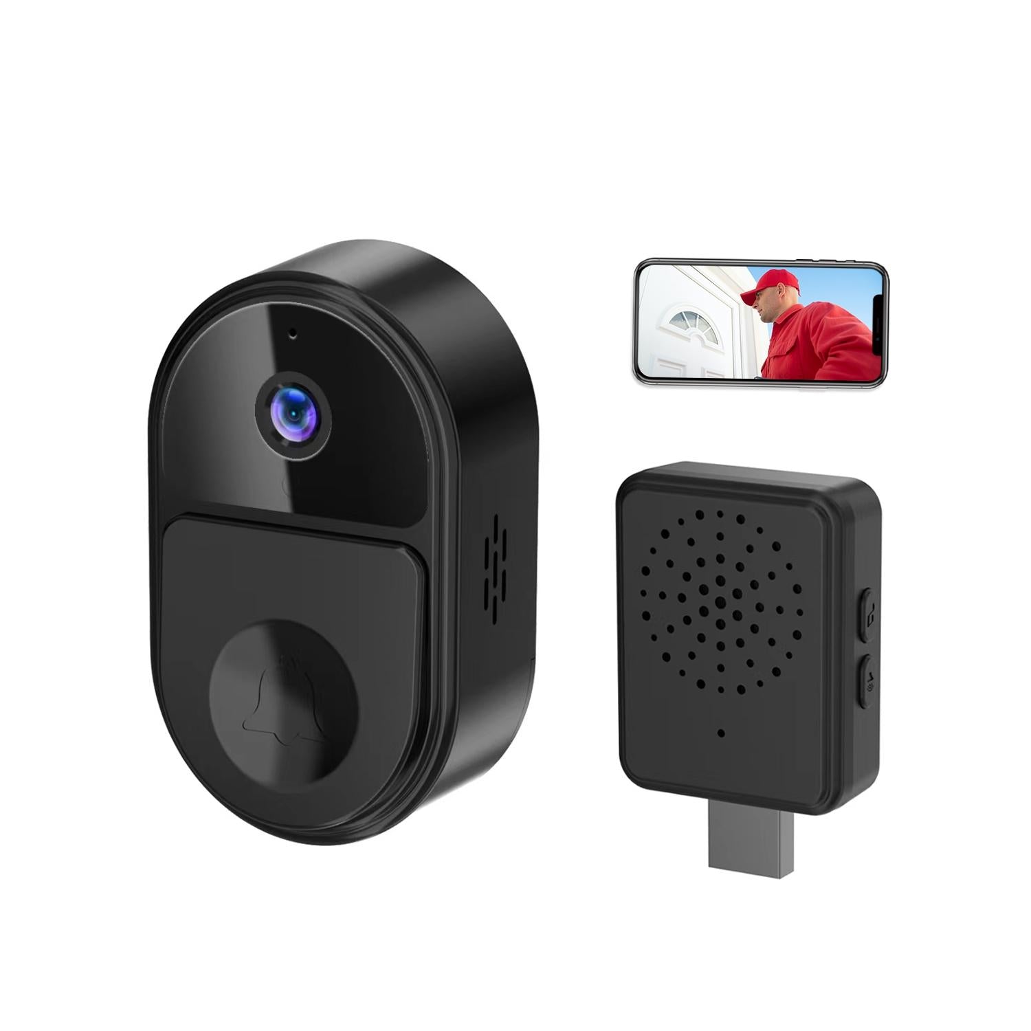 Smart Video Doorbell With Ultra Wide Angle And Two-Way Voice - White 4