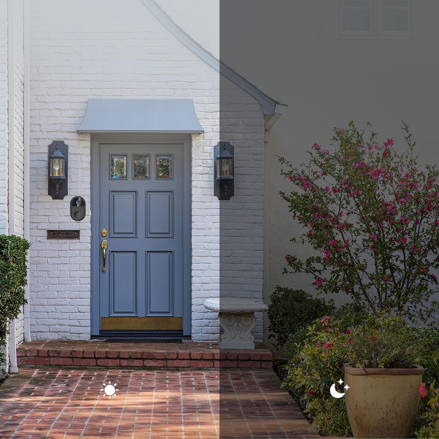 Smart Video Doorbell With Ultra Wide Angle And Two-Way Voice - White 7
