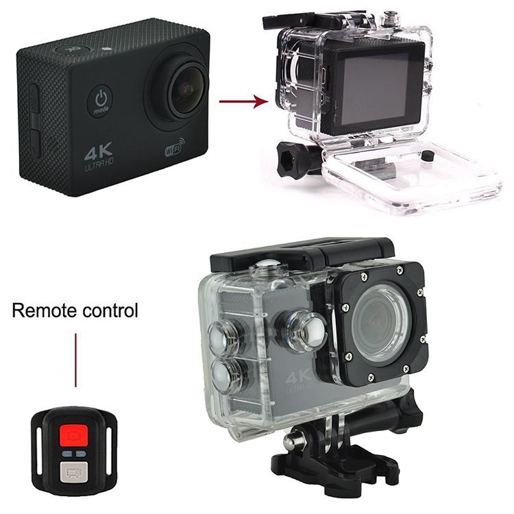 Waterproof 4k Action Camera for Cycling and Diving - Blue 4