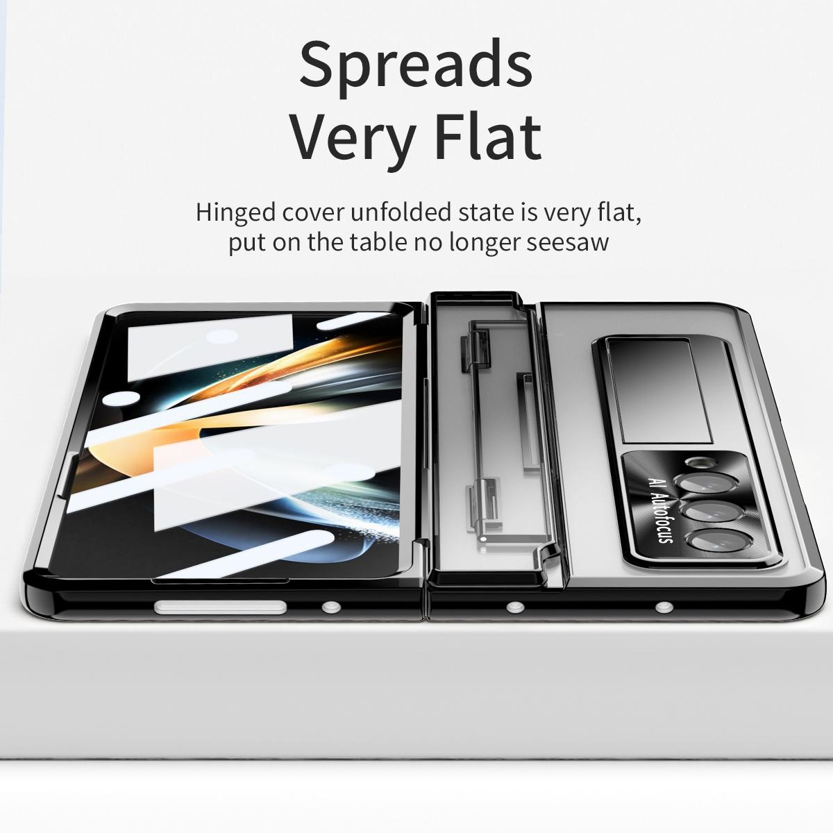 For Samsung Galaxy Z Fold4 5G Phantom Series Folding Case - Silver 12