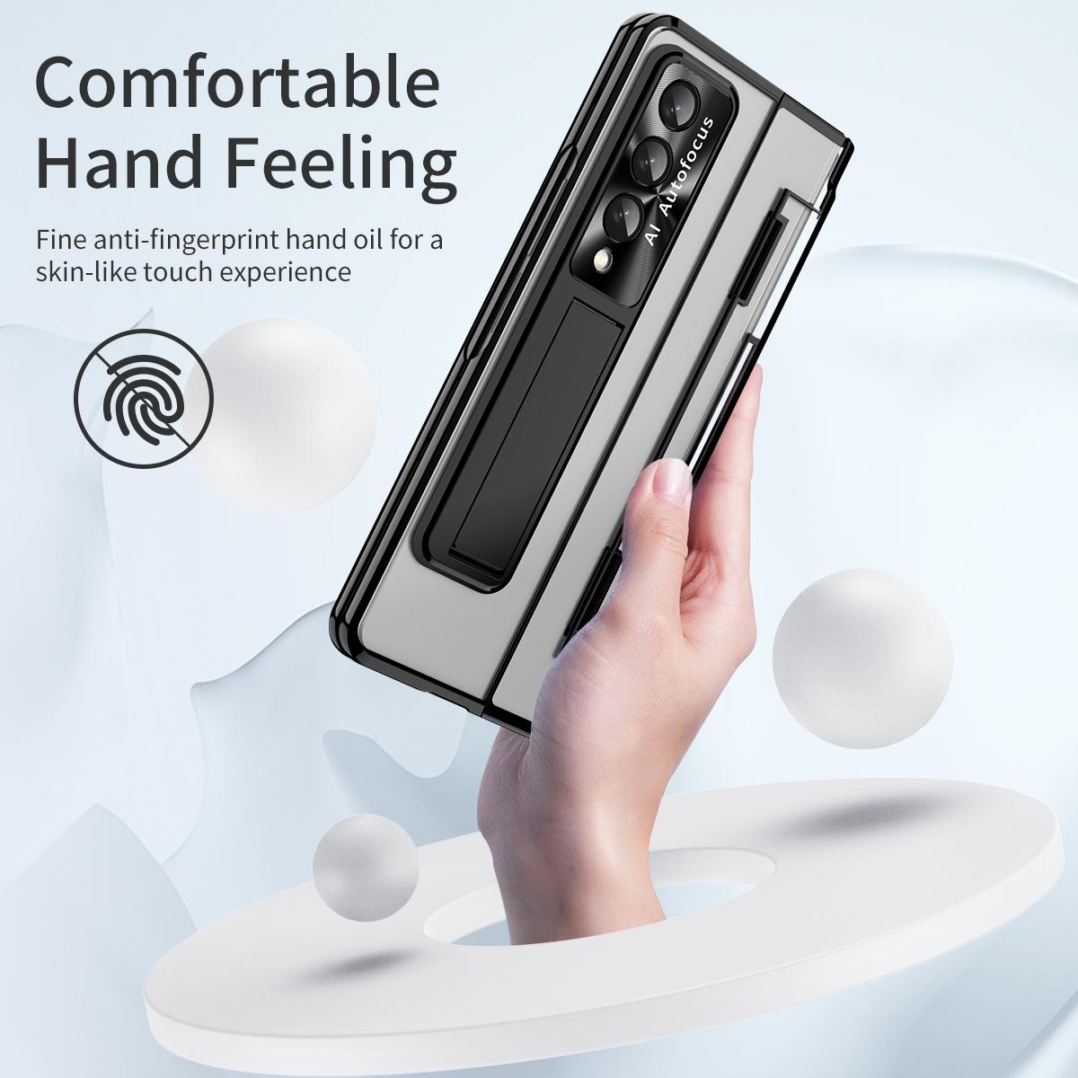 For Samsung Galaxy Z Fold4 5G Phantom Series Folding Case - Silver 13