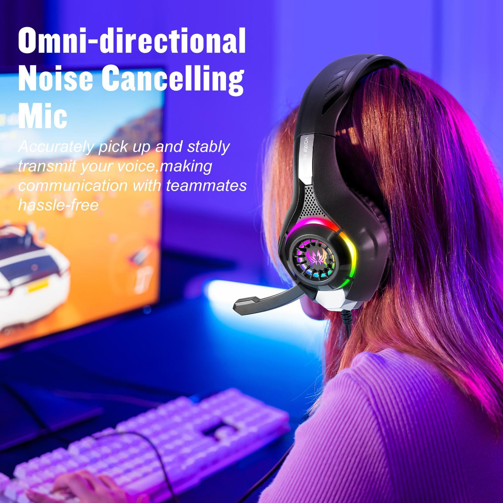 Omni Mic Noise Reduction Headset 1.9M Length - White 4