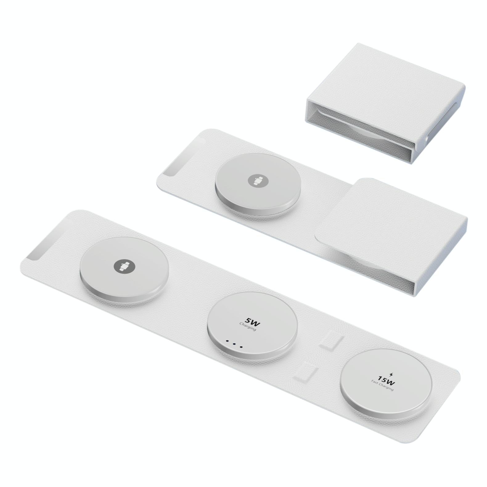 15W 3 In 1 Magnetic Wireless Charger - Blue 3