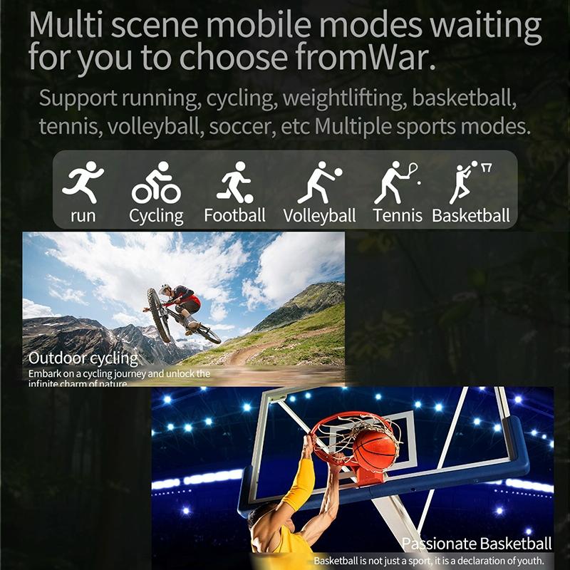 2.01 Inch Bluetooth Call Smart Watch Support Heart Rate / Blood Oxygen - Silver Orange 6