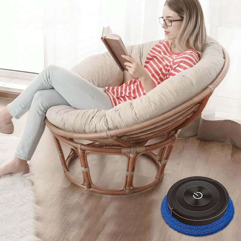 Smart Automatic Sweeping & Mopping Machine - Dry / Wet - Elegant White 7