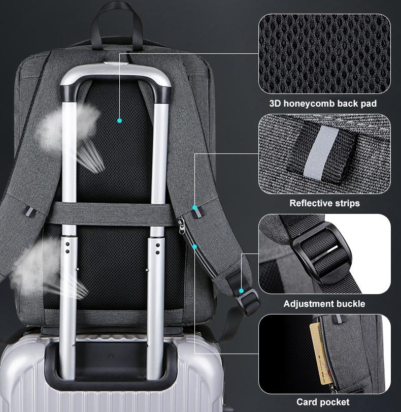Large Capacity Anti-theft Laptop Backpack with Usb Port - 16 Inch 12