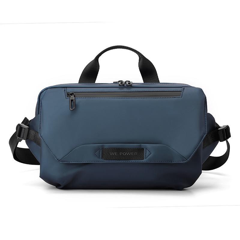 3 Point Strap Men Cycling Chest Bag Anti Sway Design - Grey 13