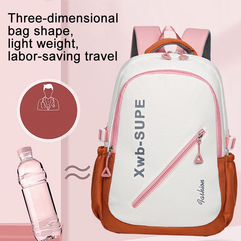Adorable Junior High Backpack For Travel - Red 5