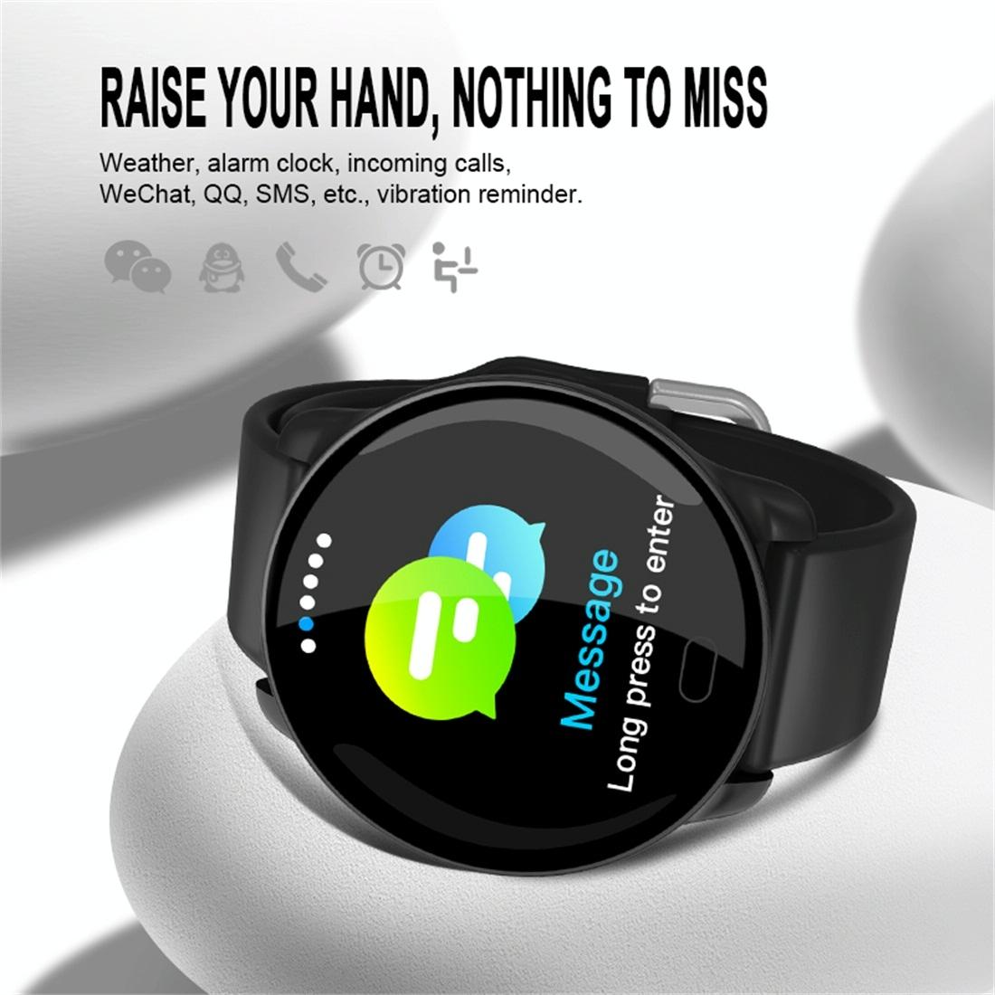 Smart Bracelet With Call / Heart / Blood Monitoring - Colour Screen - Black 6