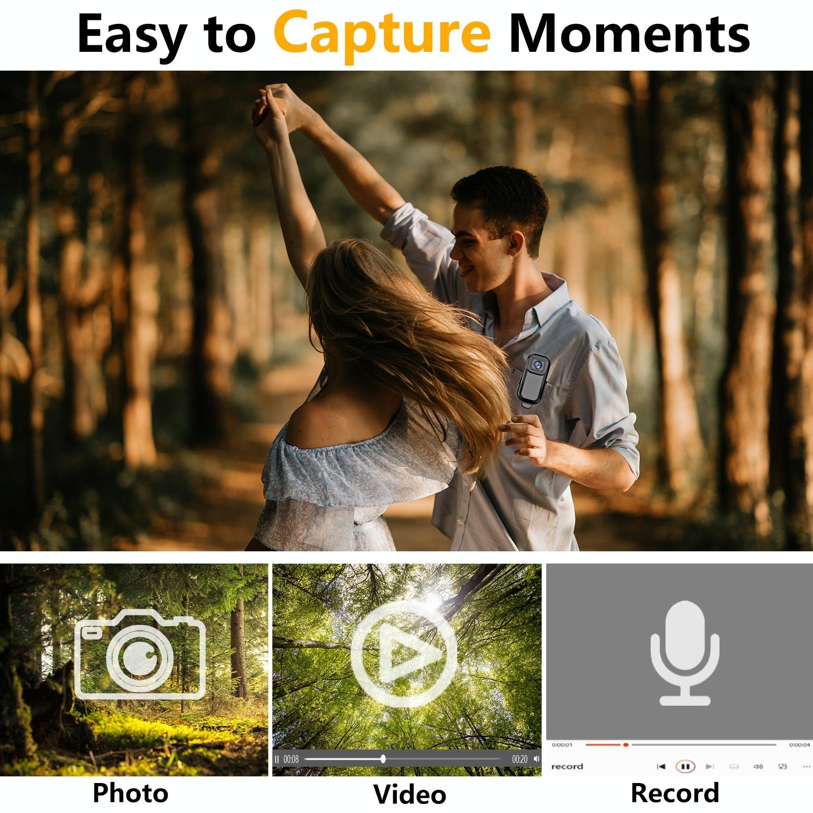 1080P Mini Action Cam For Sport Dv Video Recording 0.96 Inch Pocket Camera - Black 5
