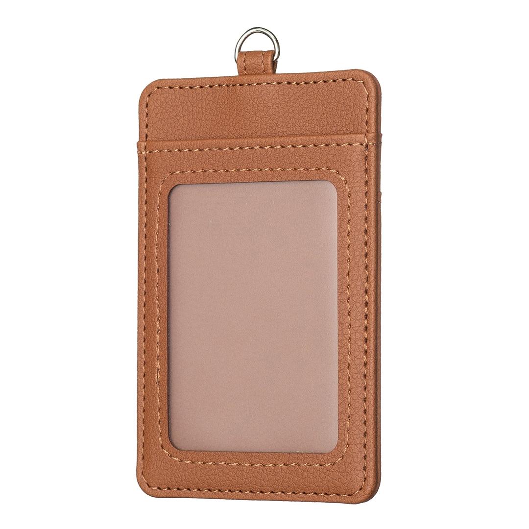 Vertical Id Card Bag & Lanyard - Pink 4