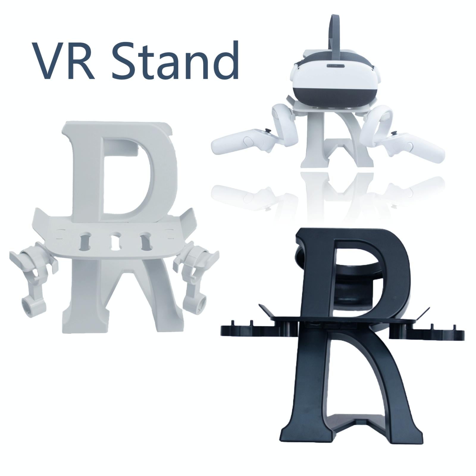 Universal Vr Headset Stand for Meta Quest 2 - Display your Device - White 3