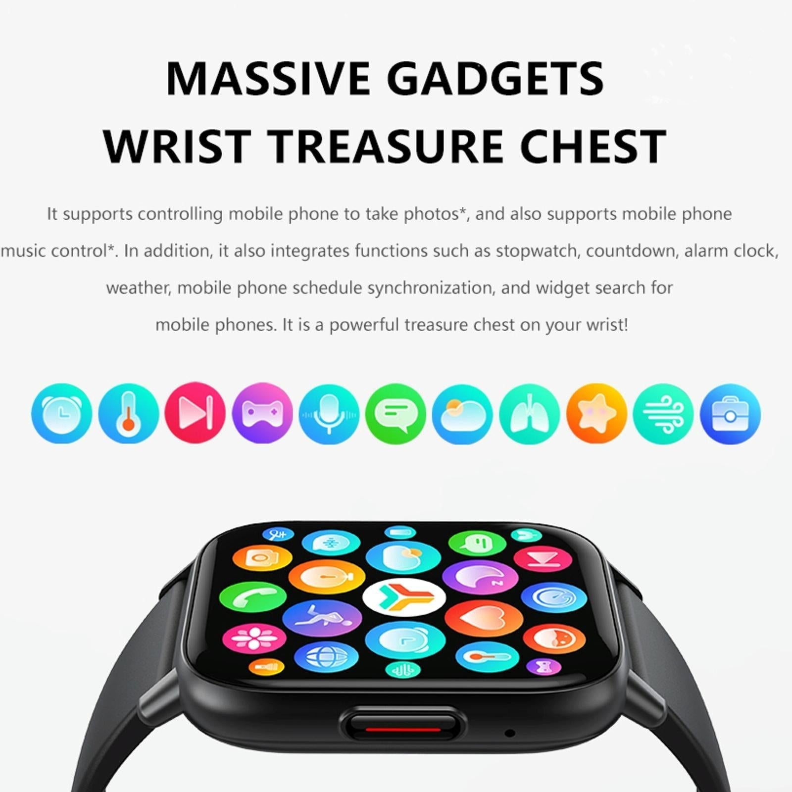1.83 Inch Bt5.2 Smart Sport Watch Support Sleep / Heart Rate / Blood Oxygen / Temperature / Heart Sugar / Blood Pressure Health Monitor - Gold 8