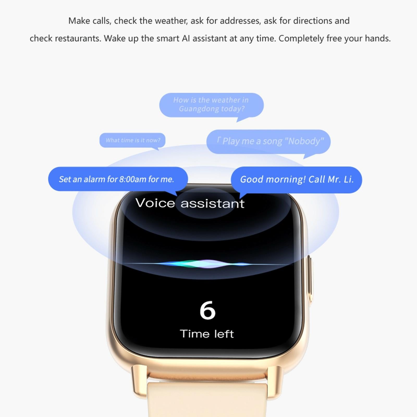 1.83 Inch Bt5.2 Smart Sport Watch Support Sleep / Heart Rate / Blood Oxygen / Temperature / Heart Sugar / Blood Pressure Health Monitor - Gold 13