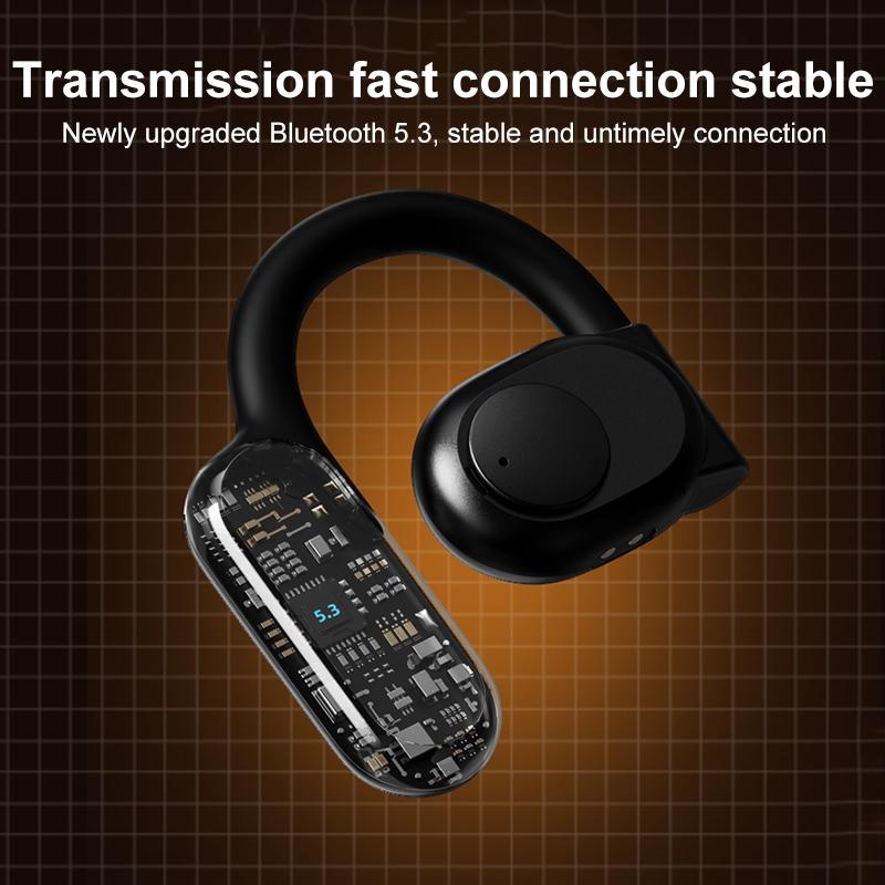 Wireless Bluetooth Sports Earphones - Lp76 Air Conduction Tws - Black 7