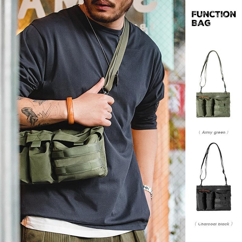 Carbon Black Single Shoulder Messenger Bag 3