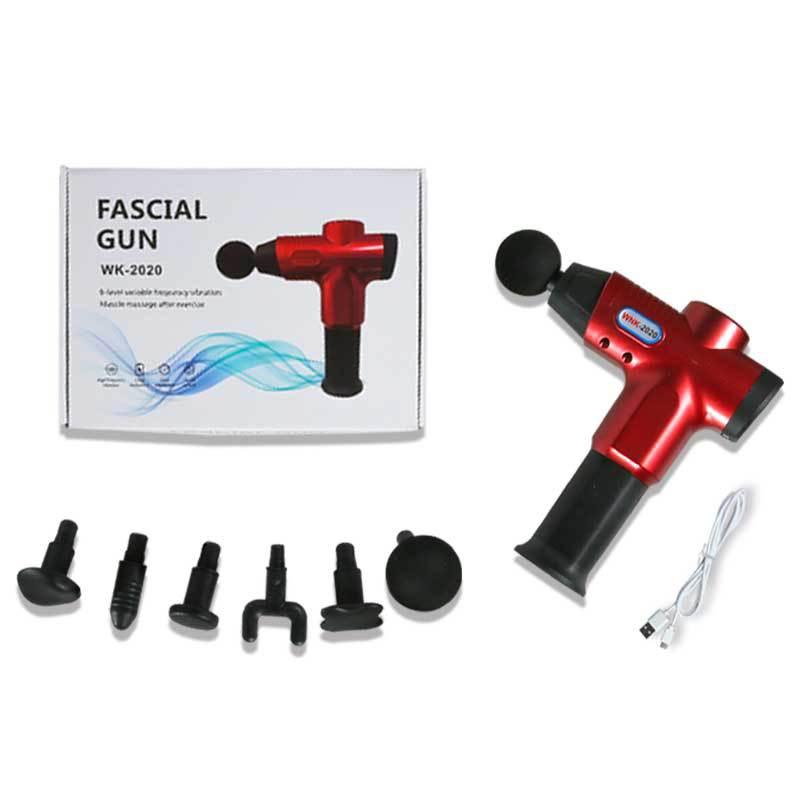 Portable Electric Massager For Muscle Relaxation And Fitness - Red 9