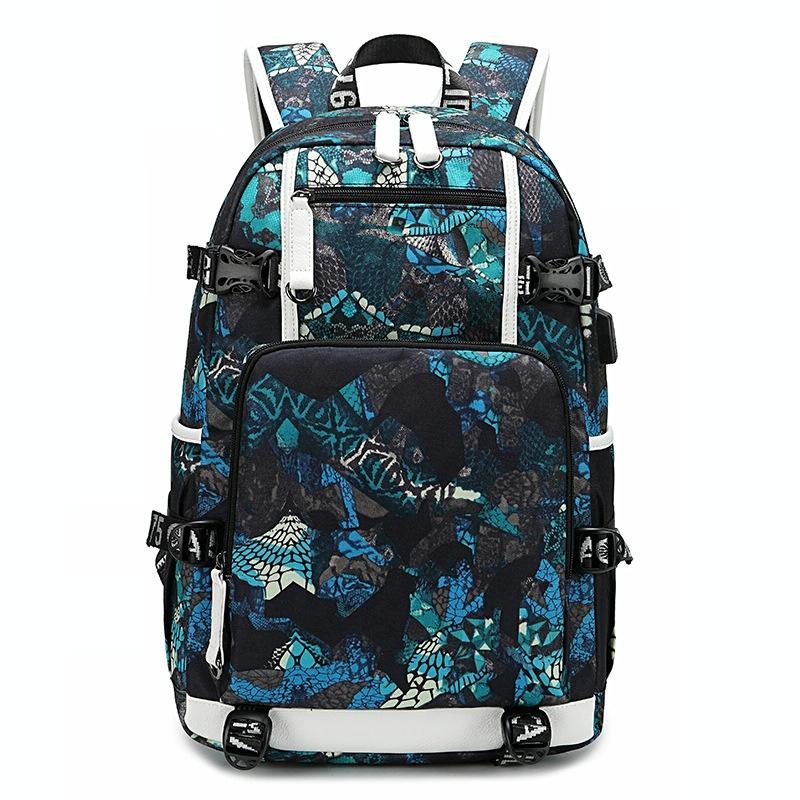 Student Thermal Backpack - Lightweight & Durable - Printed Blue