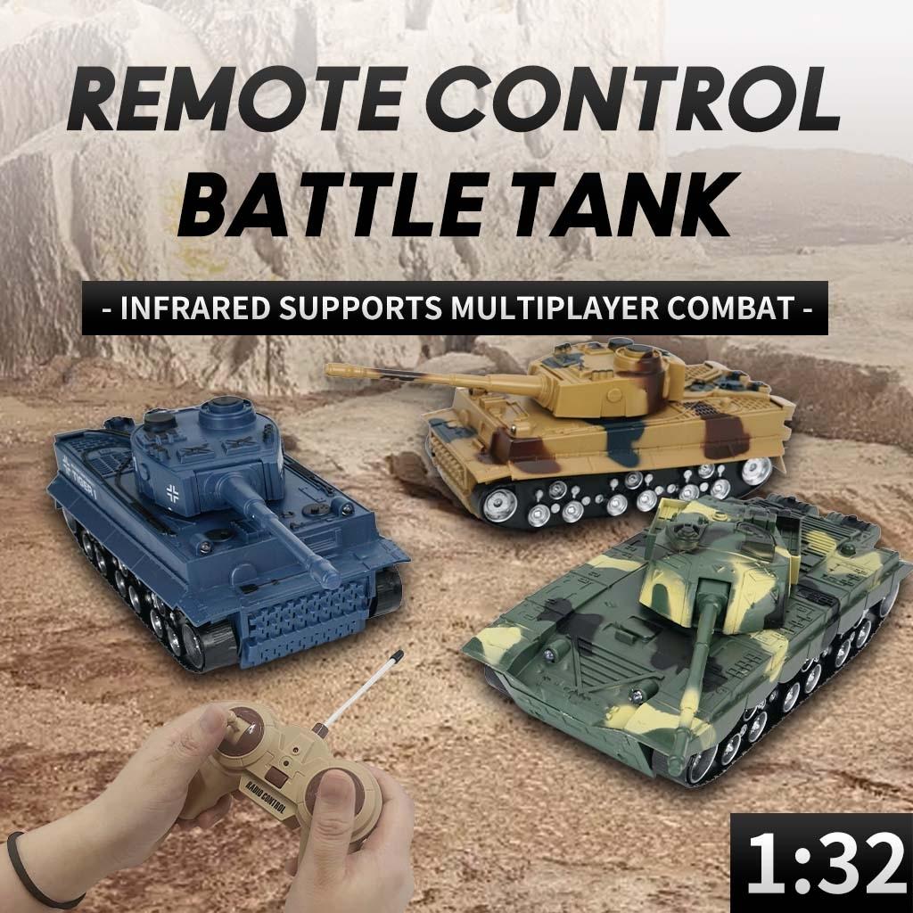 1 32 Four-way Rc Tank with Remote Control - Green 10