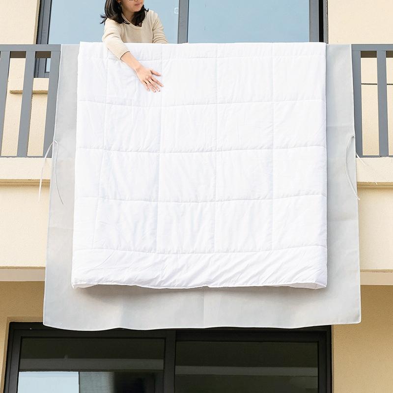 Thickened Non Woven Sunbed Quilt Mat - Light Gray