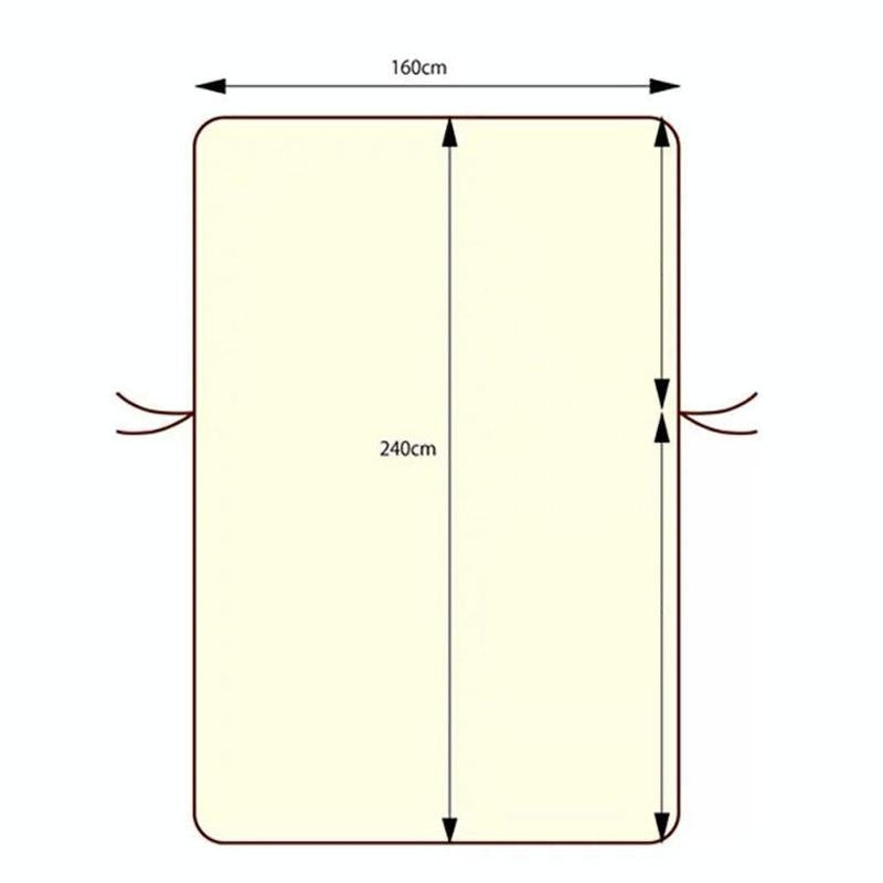Thickened Non Woven Sunbed Quilt Mat - Light Gray 4