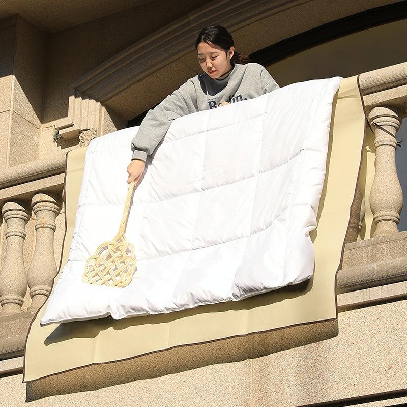 Thickened Non Woven Sunbed Quilt Mat - Light Gray 9