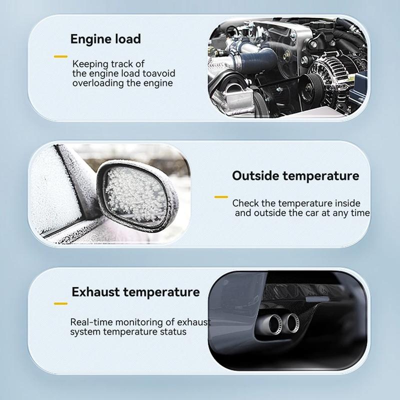 Vehicle Obd Head Up Display Multi Function Instrument For Oil Temp & Gearbox Monitoring - S101 10