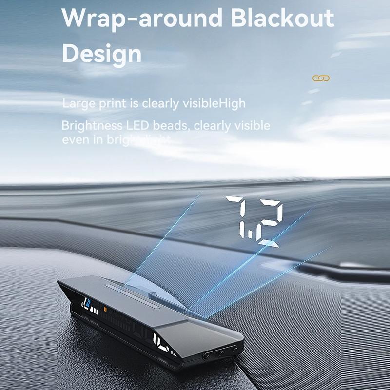 Vehicle Obd Head Up Display Multi Function Instrument For Oil Temp & Gearbox Monitoring - S101 11
