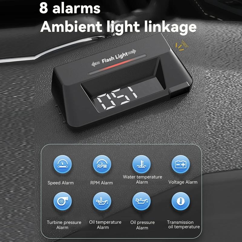 Vehicle Obd Head Up Display Multi Function Instrument For Oil Temp & Gearbox Monitoring - S101 13