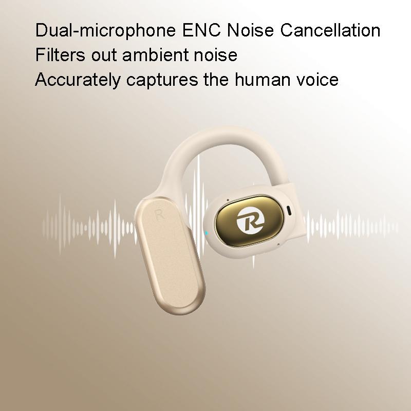 Wireless Openbuds Air Earphones - Conduction Music - White 5