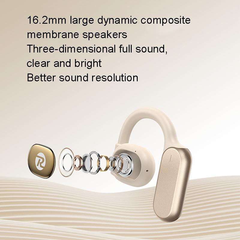 Wireless Openbuds Air Earphones - Conduction Music - White 6