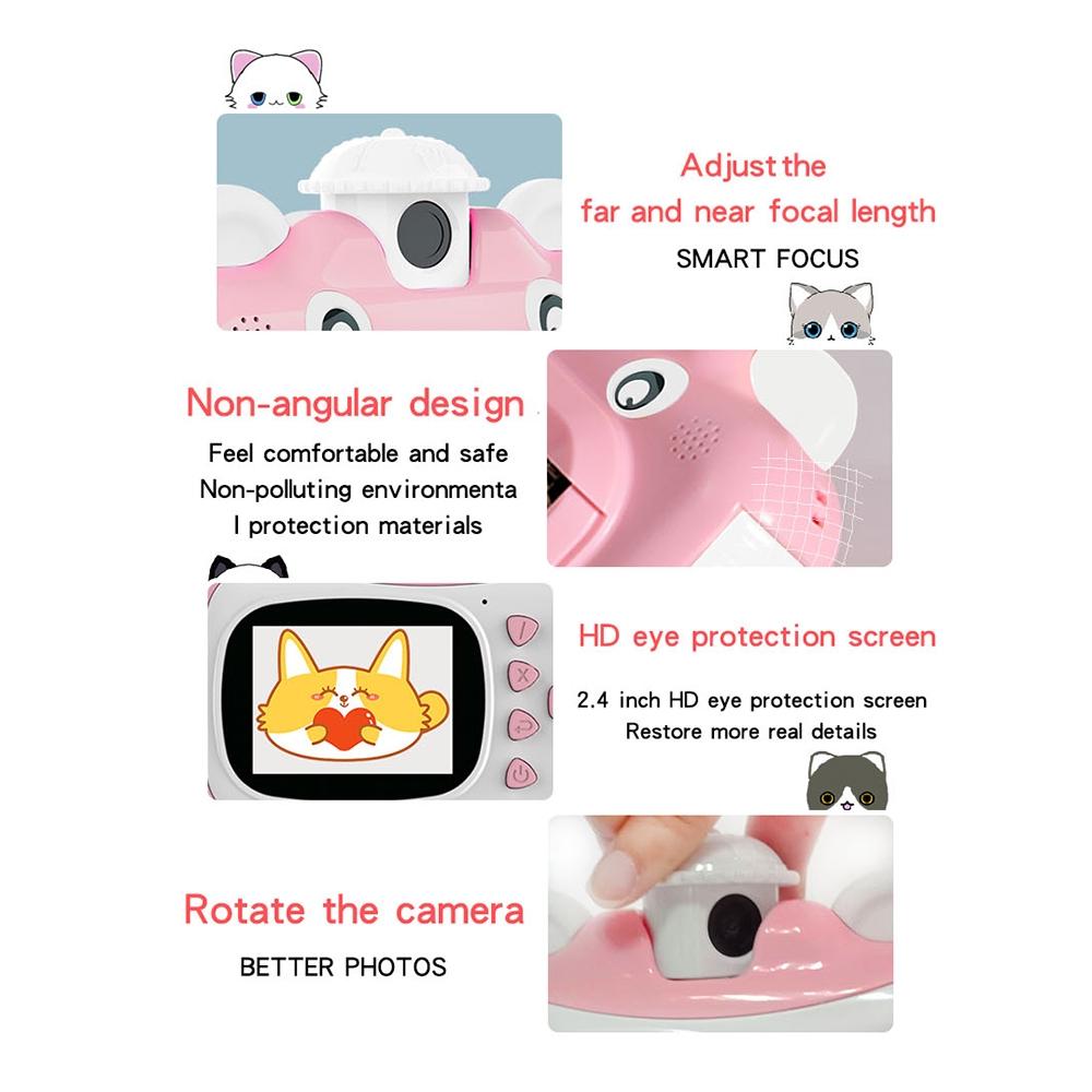 Smart Digital Kids Camera - Photo & Video - no Memory Card - Blue + White 6