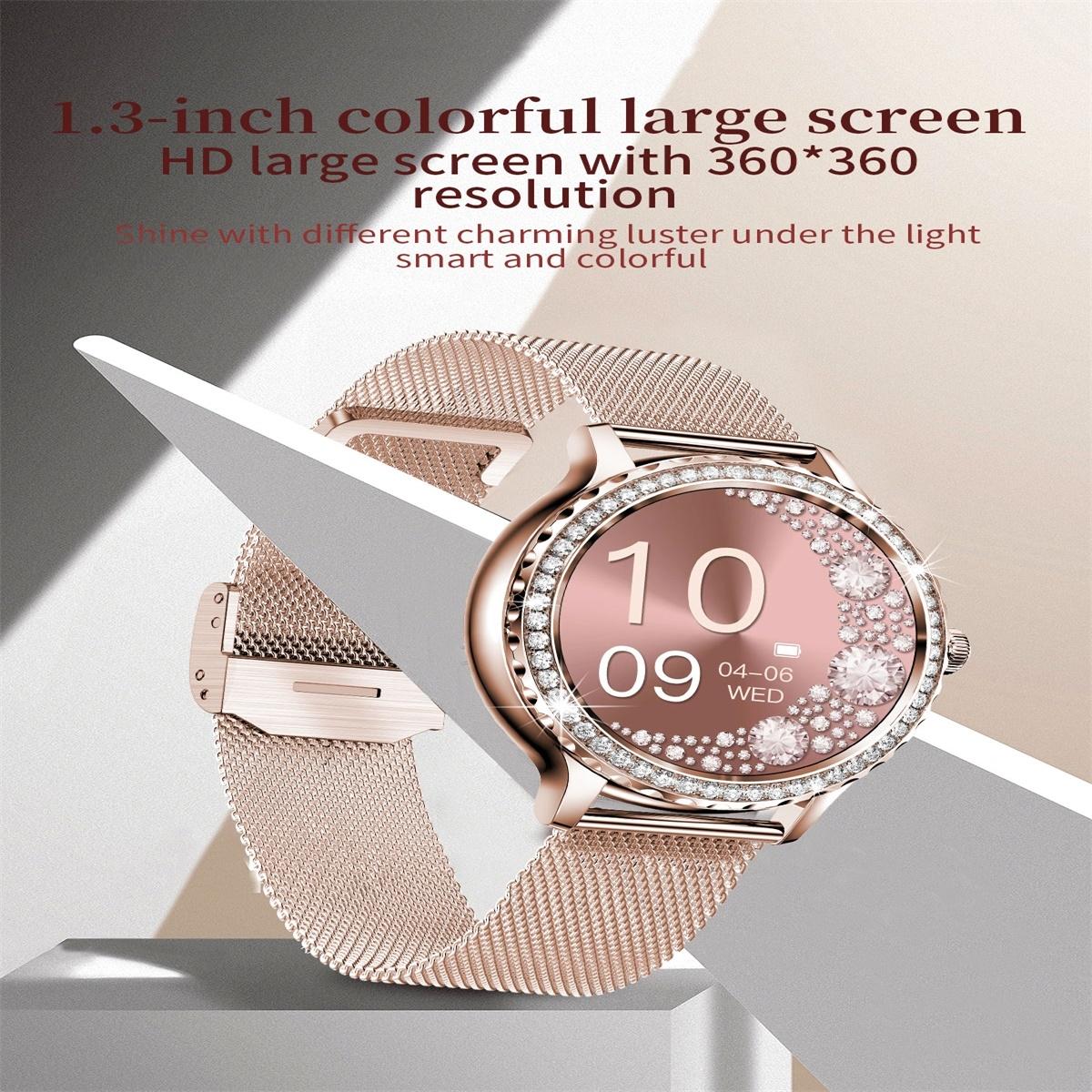 1.3 Inch Ip68 Waterproof Colour Screen Smart Watch Support Heart Rate / Blood Pressure / Blood Oxygen Monitoring - Silver 6