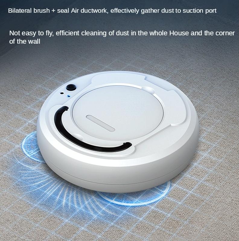 Smart 3-in-1 Robot Vacuum with Wet / Dry Mopping - Rechargeable & Auto Cleaning - Black - Black 6
