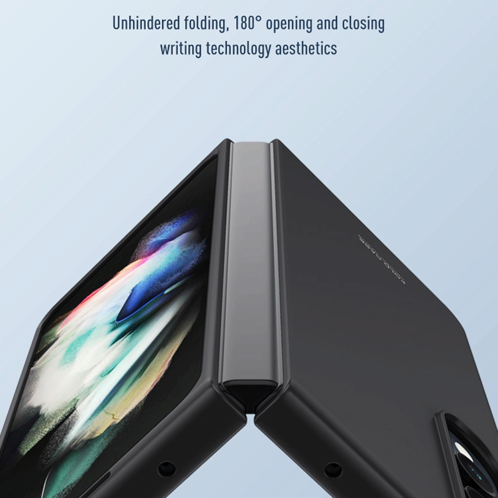For Samsung Galaxy Z Fold4 5G Shockproof Skin - Breathable & Protective - Green 7