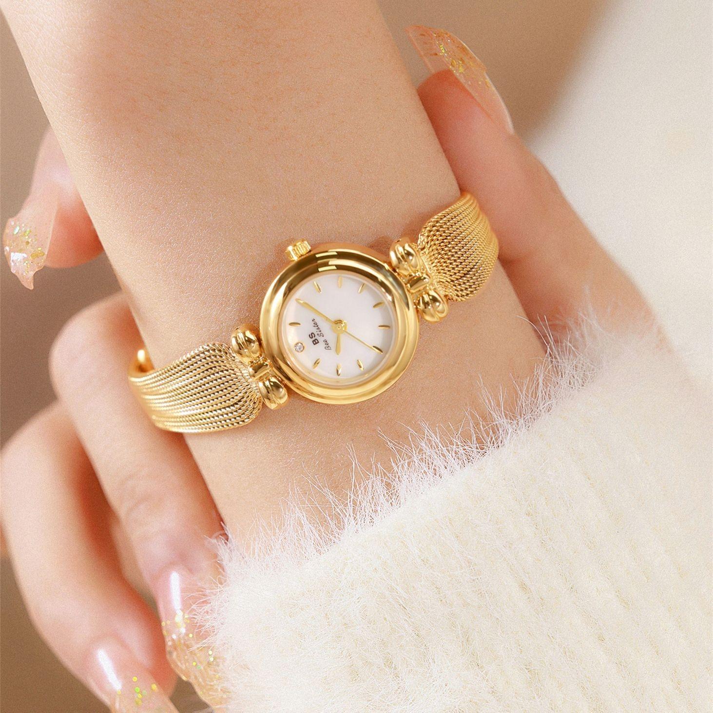 Retro Butterfly Mesh Watch for Women - 22mm Stainless Steel Strap - Classic Silver 12