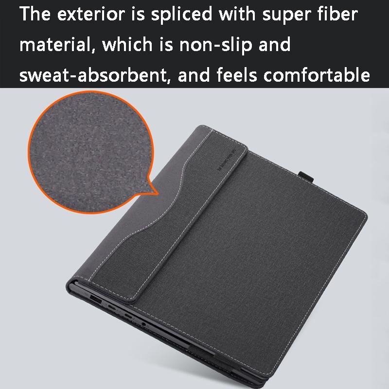 Protective Laptop Case for Hp Envy X360 15 Leather - Black 7