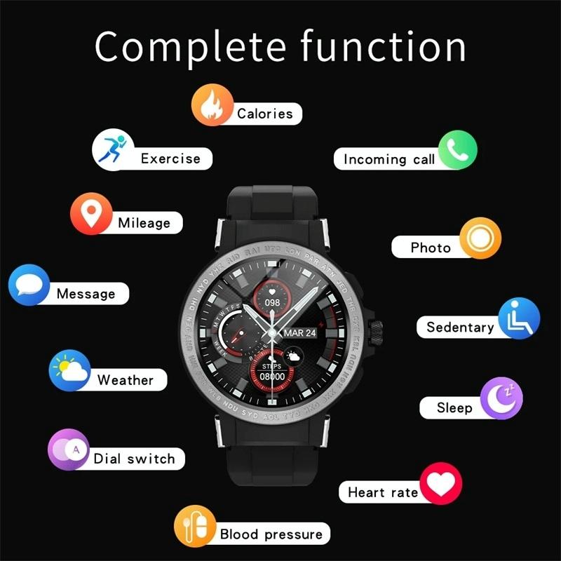 Waterproof Smart Watch With Colour Screen - Ip68 - Gold 7