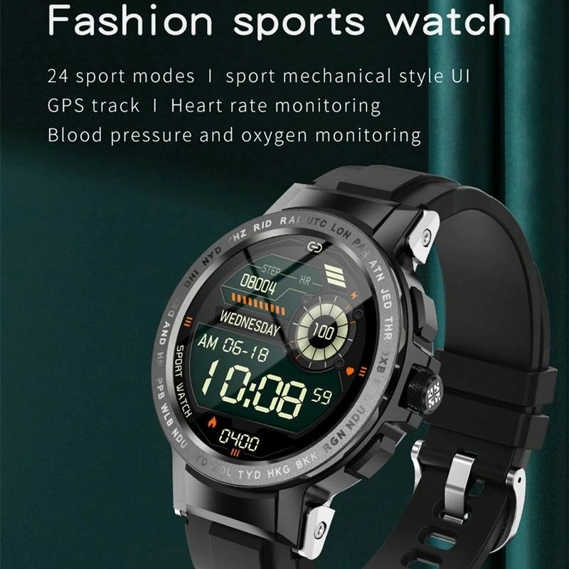 Waterproof Smart Watch With Colour Screen - Ip68 - Gold 10