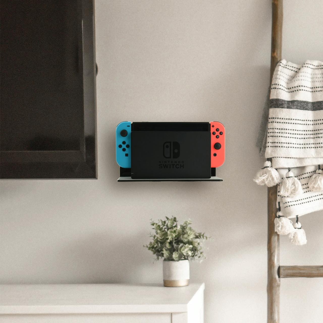 Bluetooth Speaker Wall Storage Bracket - Home Living Room Organizer - Black 7