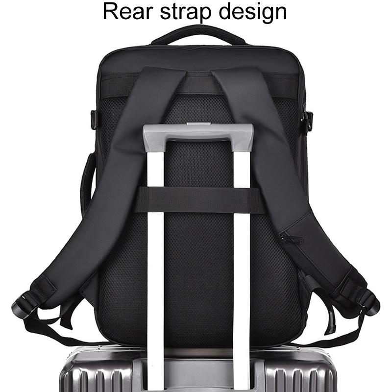 Expandable Double Shoulder Backpack For Business Or Casual Use - Gray 8