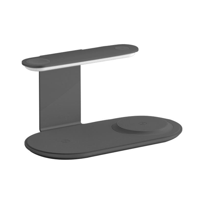 3 In 1 Wireless Charger With Night Light 15W - Silver 11