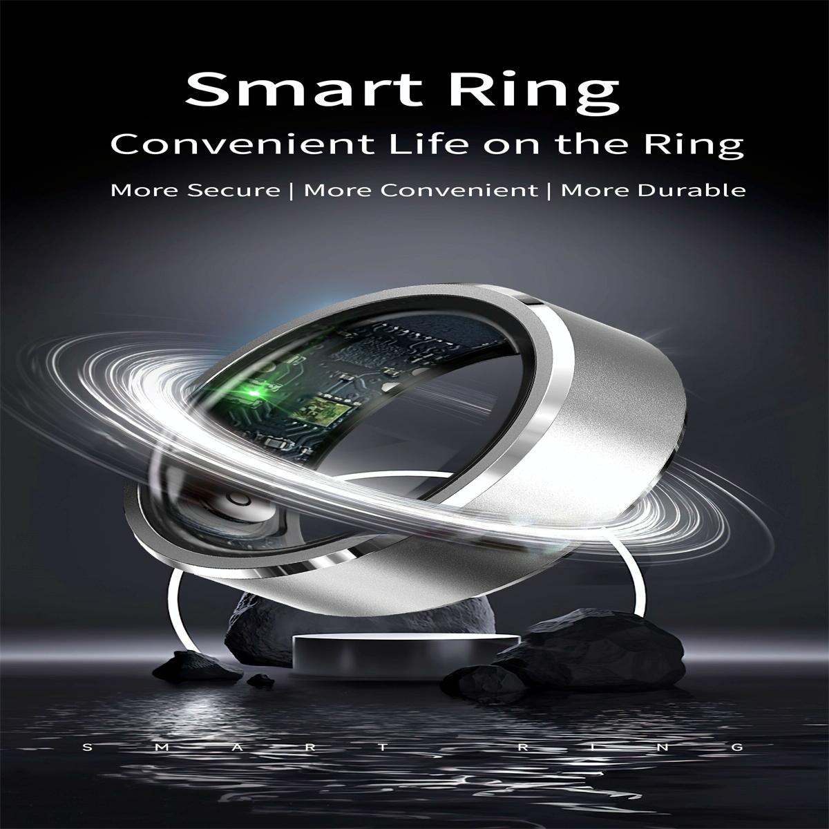 Smart Ring For Health Monitoring & Multiple Sports Modes - Size 10 - Gold 4