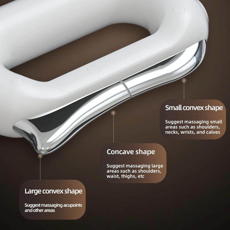 Electric Heating Ems Meridian Dredge Fascia Knife Pain Relief Tool - White 11