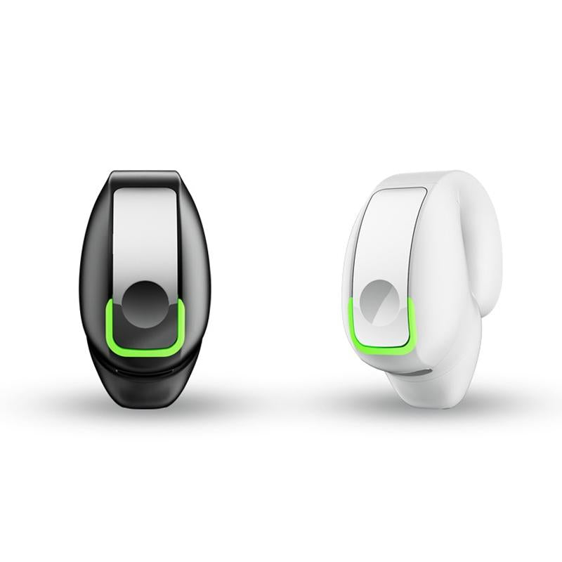 Lightweight Waterproof Bluetooth Earphone with Clip - Single-ear - White 3
